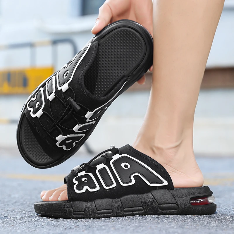 Flip Flop Leather Men - Sandal Pantai & Luar Ruangan Pria,