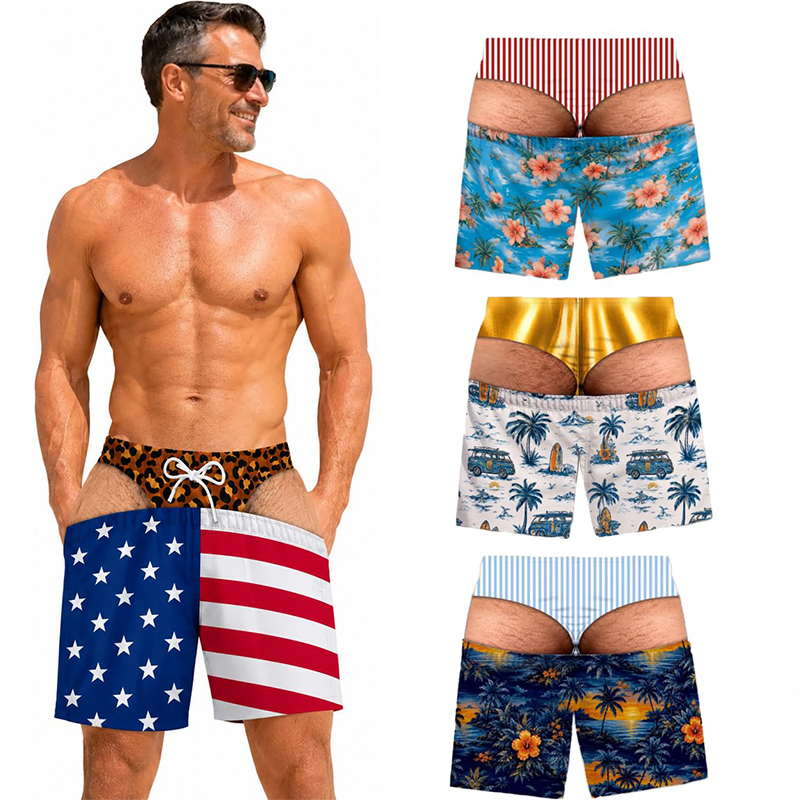 Celana Renang Pria Unik Motif  - Swim Trunk Quick Dry ulasan dan harga