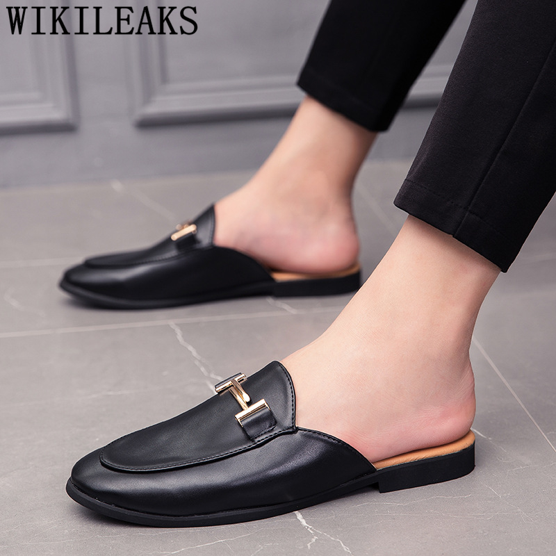 Sepatu Setengah Hitam untuk Pr - Flip Flop Leather Men ulasan dan harga